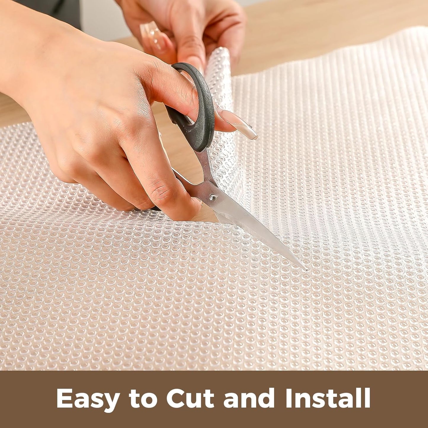 Breathable White Shelf Liner and EVA Shelf Liner Bundle