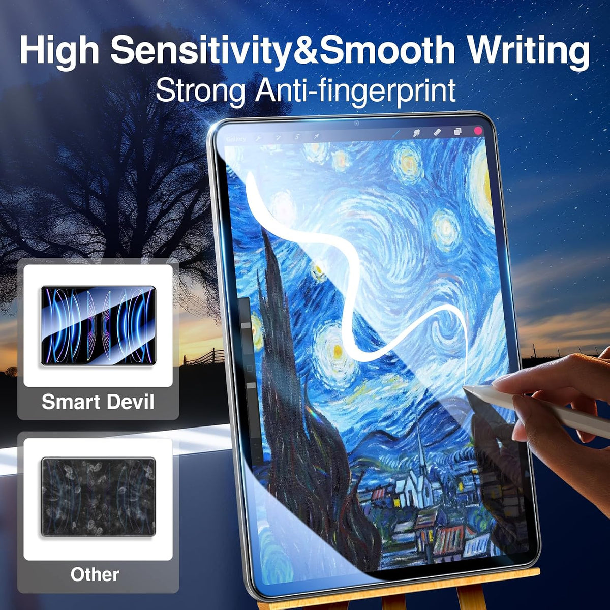 SMARTDEVIL 2 Pack Screen Protector for iPad Air 5th/4th (2022/2020)
