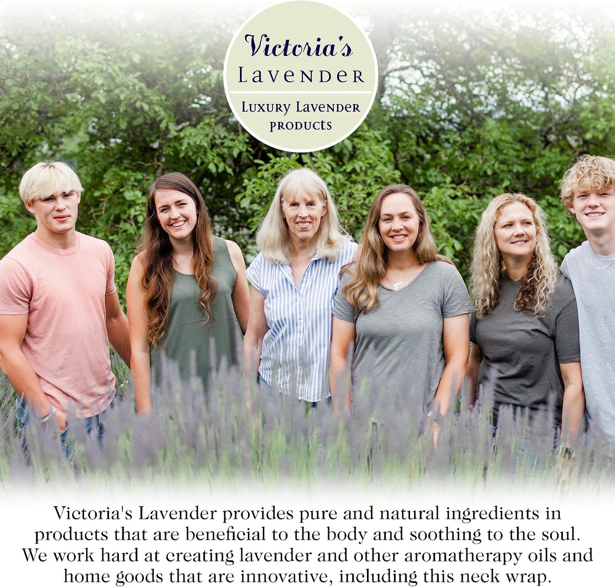 Victoria's Lavender Luxury Lavender Neck Wrap - Made in the USA