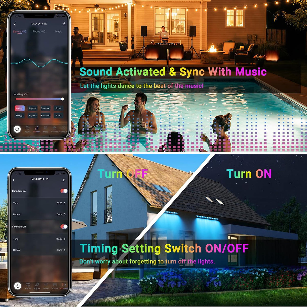 LED Stage Wash Light Bar 4Pack