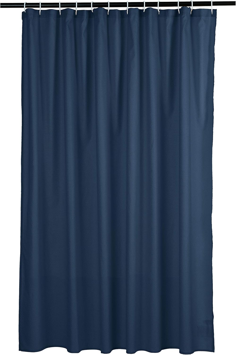 Amazon Basics 8-Gauge PEVA Shower Curtain or Liner with Mesh Storage Pockets - 72" x 72", Clear