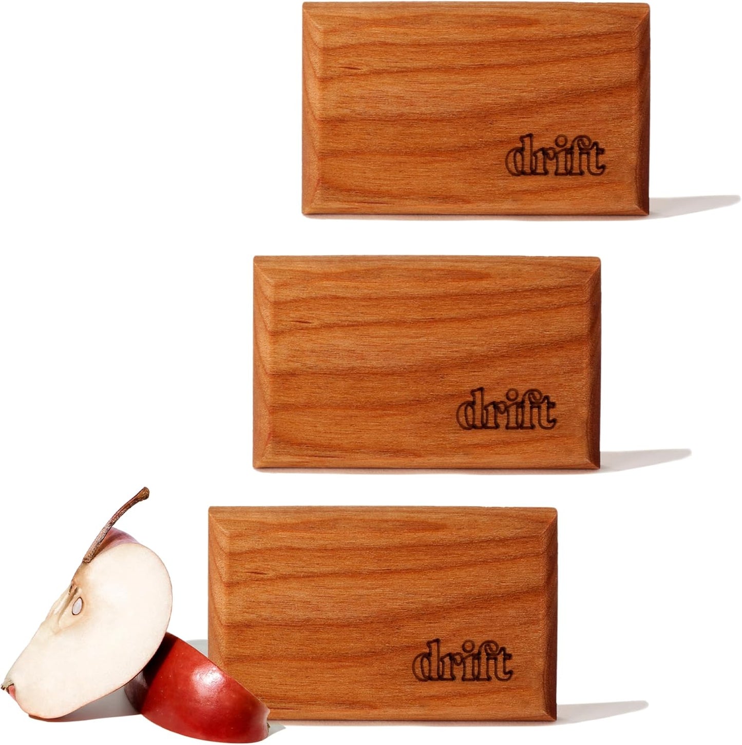 Drift Car Air Freshener - The Original Wood Air Freshener - Car Odor Eliminator - Long Lasting Scent - Metal Clip - Essential Oils - Clean Ingredients - Variety 3 Pack Refill - NO CLIP INCLUDED