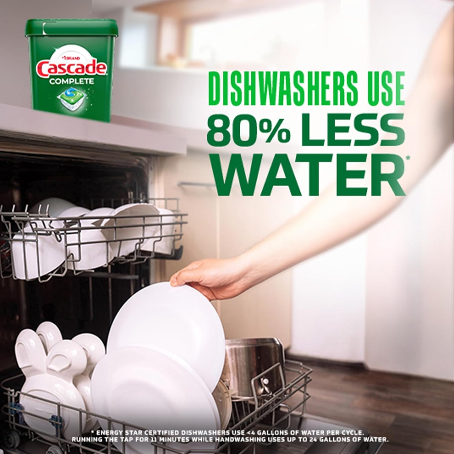 Cascade Complete Dishwasher Pods - Fresh Scent ActionPacs, Dishwasher Detergent, Dishwasher Soap, Detergent Pods, 78 Count