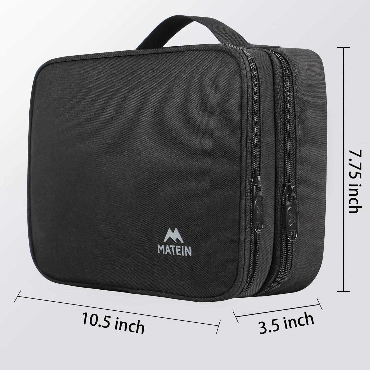 MATEIN Electronics Organizer Travel Case, Water Resistant Cable Organizer Bag for Travel Essentials, Gifts for Men, Storage Bag for Camera Accessories, Phone, Cord & Tablet, Black
