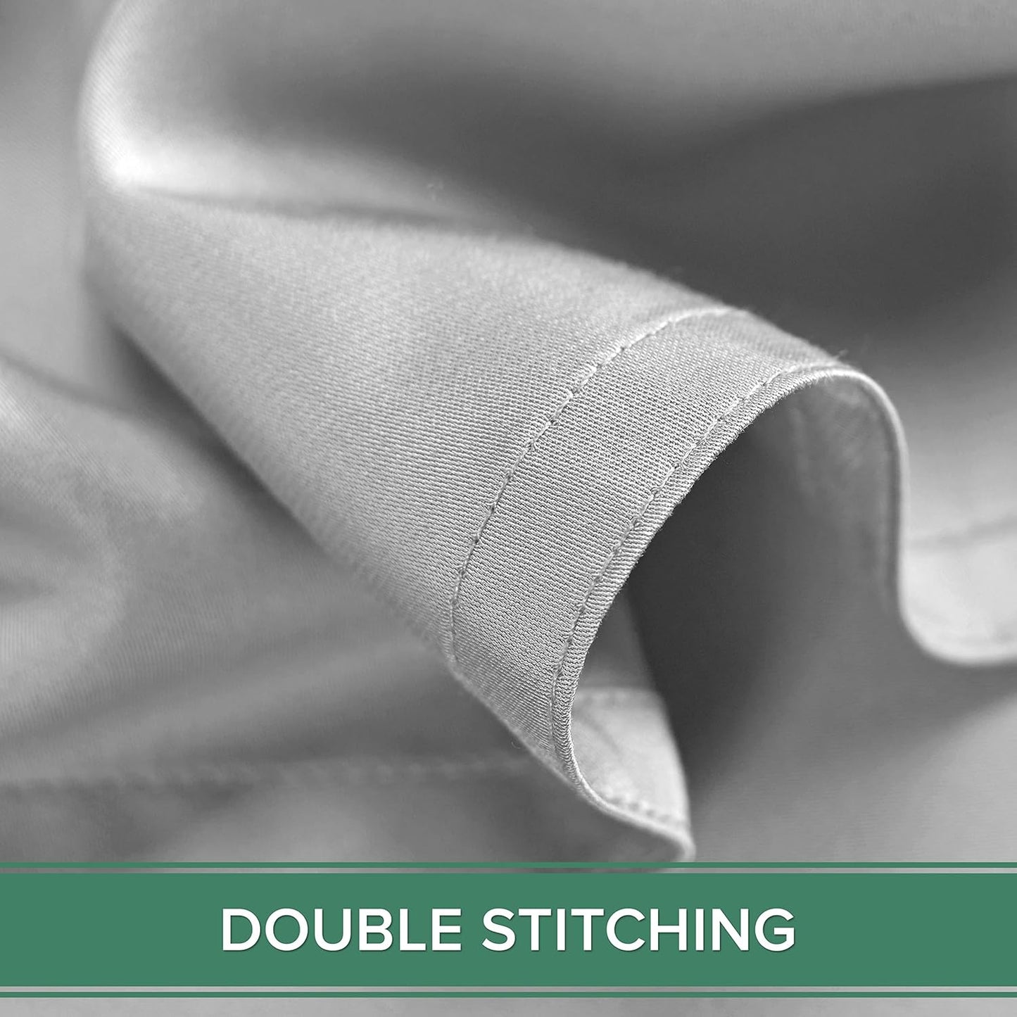 Pure Bamboo King Sheets, Genuine 100% Organic Viscose Derived from Bamboo Bed Sheet Set, Luxuriously Soft & Cooling, Double Stitching, 2 Year Quality Promise (King, Silver Pearl)