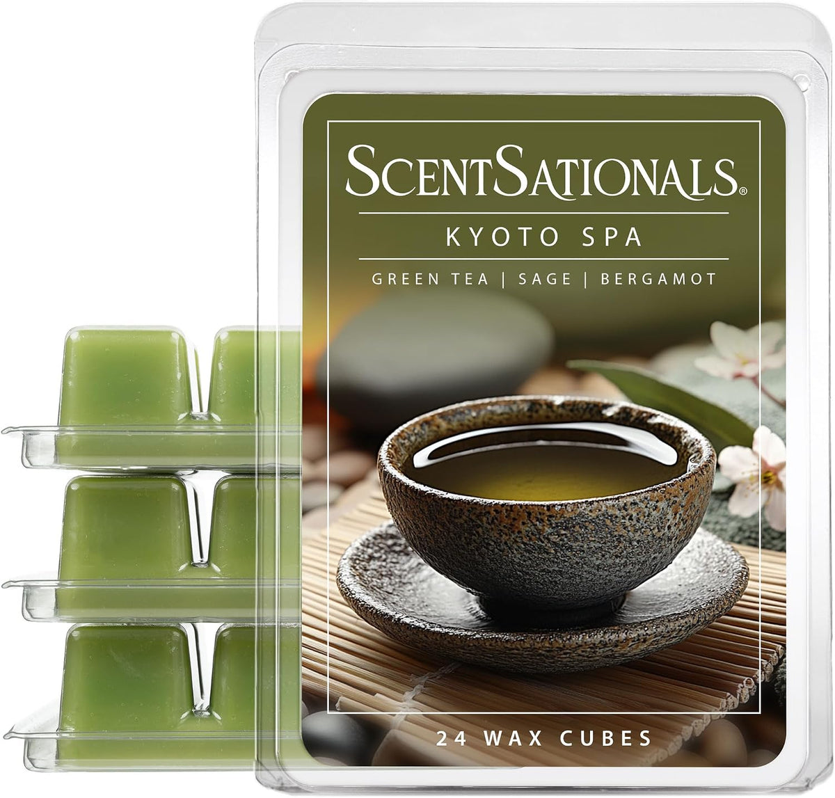 Scentsationals Mediterranean Grove, Fig Leaf Scent Wax Melts 10oz(24 Cubes)