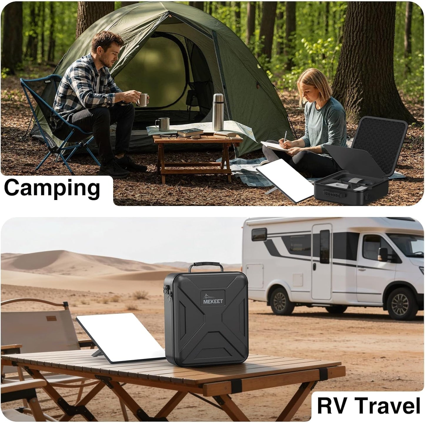 Starlink Mini Case - Ultra-Light Portable Storage for Starlink Mini Dish & Accessories, Shockproof & Splash-Resistant, Dual Carry Options, Ideal for Travel, Camping, RV Adventure (Black)