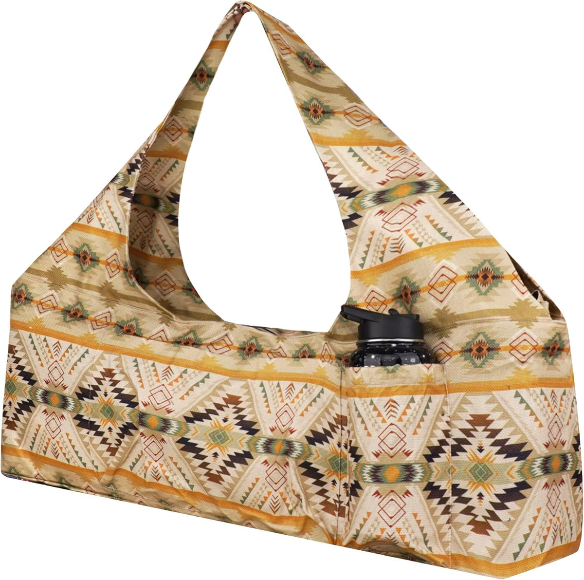 Large Yoga Mat Bag Yoga Bags and Carriers Fits All You Stuff Yoga Tote Bag with Yoga Mat Strap, Elastic Pockets and Zipper Pockets