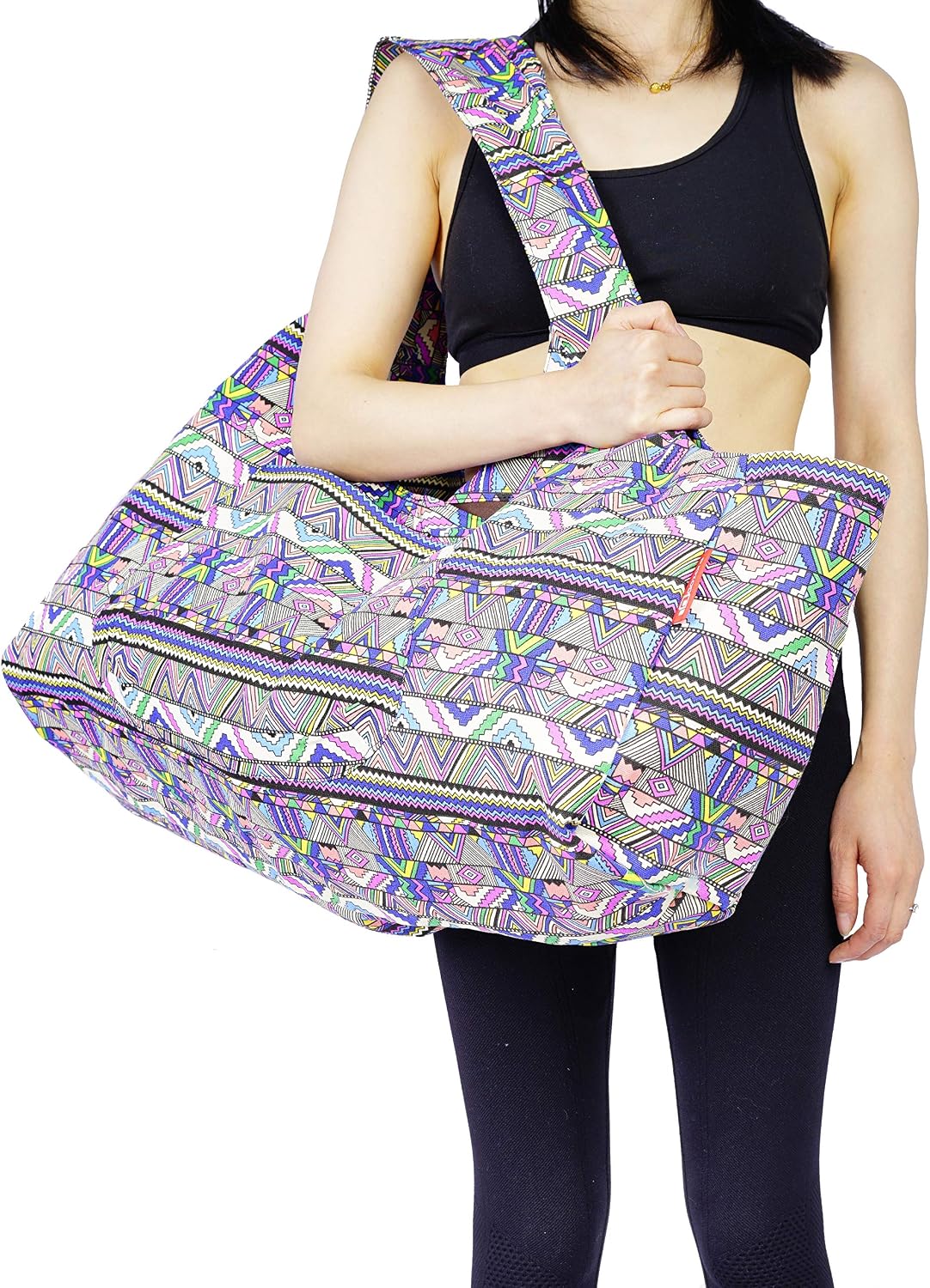 Aozora Yoga Mat Bag Large Yoga Mat Tote Sling Carrier with Pockets Fits Mats with Multi-Functional Storage Pockets Light and Durable