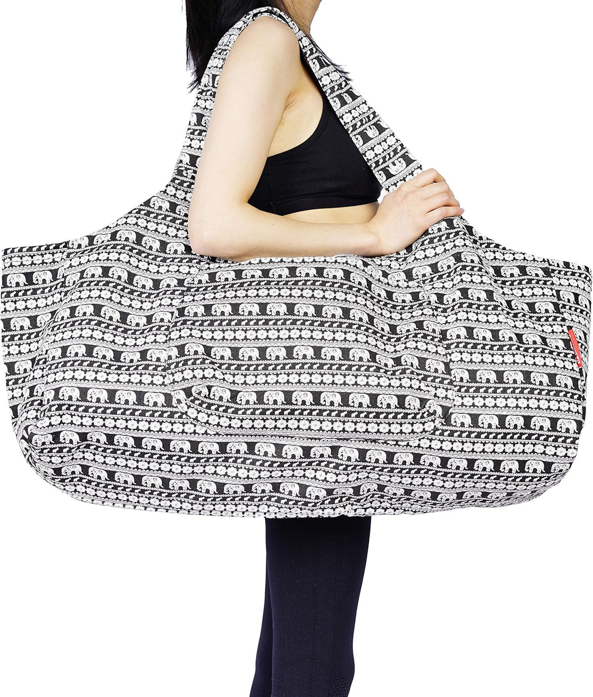 Aozora Yoga Mat Bag Large Yoga Mat Tote Sling Carrier with Pockets Fits Mats with Multi-Functional Storage Pockets Light and Durable