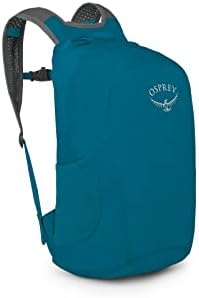 Osprey Ultralight Collapsible Stuff Pack - Lightweight, Packable Travel Backpack — Extra Bag For Travel and Every Day — 18 L Capacity Daypack to Expand Luggage, Waterfront Blue