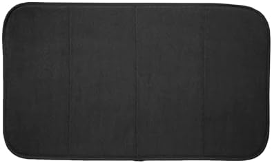 All-Clad Premium Reversible Dish Drying Mat for Kitchen: 16" x 28" Ultra-Absorbent, Long-Lasting, No Condensation, and Oversized for Large Pots and Pans - 1 Pack, Black
