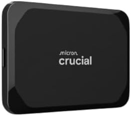 Crucial X9 1TB Portable SSD, Up to 1050MB/s, USB 3.2 USB-C, External Solid State Drive, Compatible with Windows, Mac, & Android, Reliable Storage for Games, Files, & Backups, Black - CT1000X9SSD902