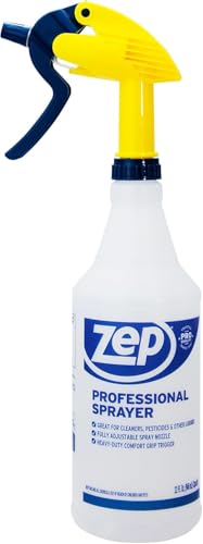 ZEP Professional Sprayer Bottle - 32 oz (Pack of 3) - HDPRO1 - Versatile Adjustable Nozzle Spray Bottles with a Fine Mist or Powerful Spray, Refillable for Diluted Concentrate