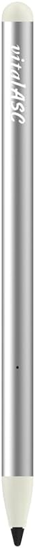 Active Stylus Pen for Touch Screens, Universal Fine Point for iPad, iPhone, Android, and Other Tablets – Precise Writing/Drawing, Sensitivity Wake-Up Button, 2 Free Pen Tips.