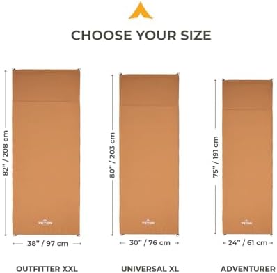 Teton Outfitter Sleeping Pad for Cot, Extra Thick Comfortable Camping Mattress for Adults, Portable Roll-Up Camp Pad, Durable Foam Cushioning