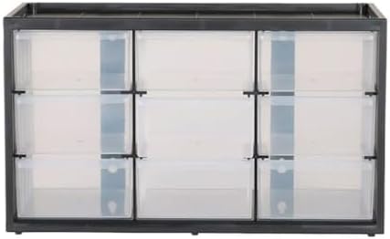CRAFTSMAN Plastic Storage Organizer Bin System, 9 Compartment, Modular, Home Office (‎CMST40709)