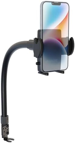 ARKON Mounts - Phone Holder with Car Seat Rail Mount | Car Phone Stand with Flexible 22" Arm | Professional-Grade Durability | Phone Holder For Car | For iPhone, Samsung, Google, Nokia, other phones