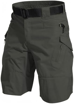 whox Mens Hiking Cargo Shorts Casual Tactical Waterproof Shorts for Work Golf Fishing with 6 Pockets(No Belt)