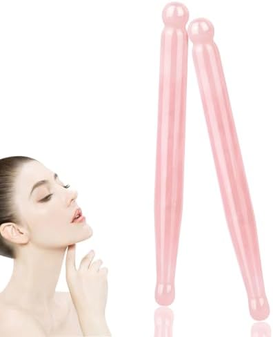 ideayard Acupressure Pen for Facial Skin Care-Deep Tissue 2Pcs Crystal Massage Tool-Point Massage Relief Pain Therapy Stone Tools Relaxing Trigger Self-Massage