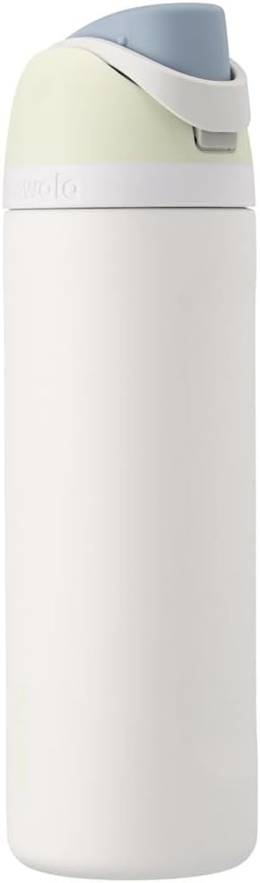 Owala Kids FreeSip Insulated Stainless Steel Water Bottle with Straw for Sports, Travel, and School BPA-Free Sports Water Bottle, 16 oz, Blue Citrus