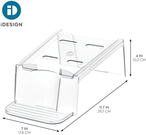 iDesign Laundry Detergent Holder, Liquid Detergent Stand for Laundry Room Organization, Clear