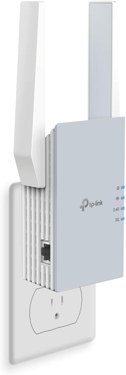 TP-Link AC1200 WiFi Extender - 1.2Gbps Home Signal Booster, Dual Band 5GHz/2.4GHz, Up to 1600 Sq.ft and 32 Devices, EasyMesh Compatible, One Ethernet Port (RE315)