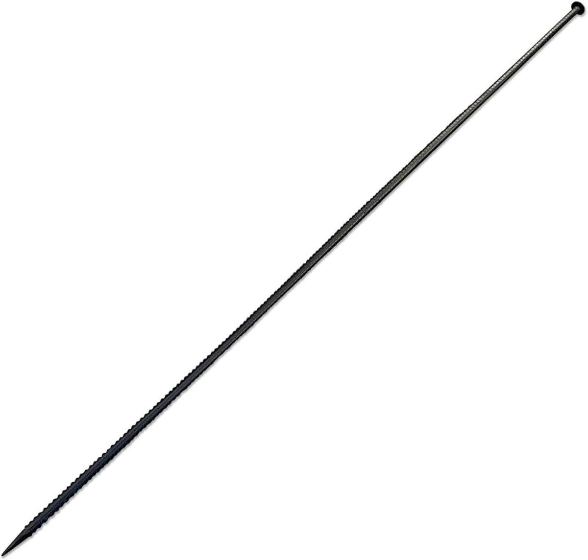 Sandbaggy 72" Steel Rebar Stakes with Nail Head - Garden Stakes (#4 Rebar - 1/2" Diameter) - l-Shape - Ground Stake, Pins, Landscaping Spikes, Construction (72-inch, 5, Count)