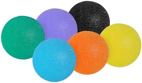 PATIKIL Hand Exercise Balls, 6 Pcs Squeeze Balls Stress Ball for Adults Grip Strengthening Occupational Equipment for Finger Wrist Strength, Multicolor