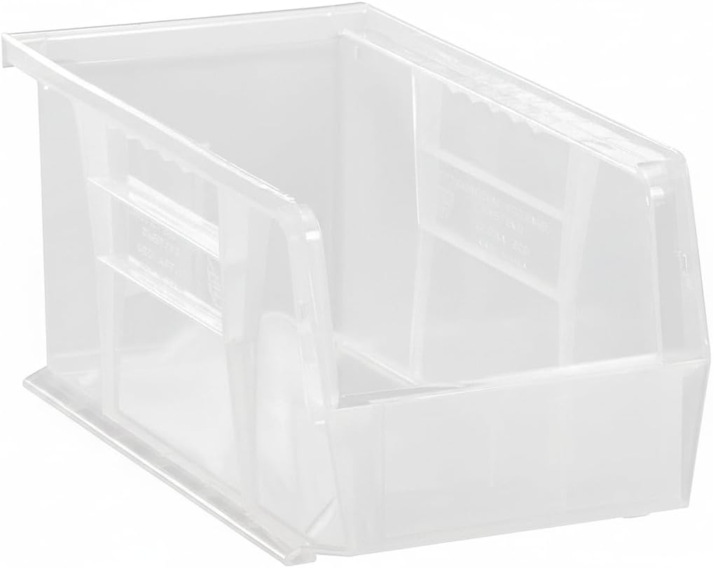 HE HUDSON EXCHANGE 11" x 5.5" x 5" Plastic Stackable Storage Bin, Clear