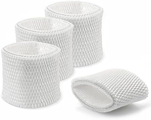 WF2 Humidifier Filter for Kaz Vicks - V3100 V3500 V3700 V3800 V3900 3020 Series, Protec PWF2 VEV400 Cool Mist Vaporizer Humidifiers (Pack of 4) White