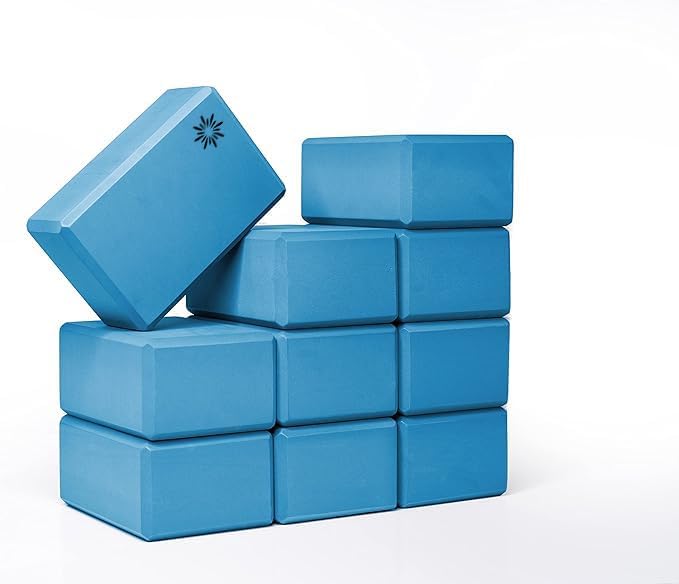 Bulk 4in Foam Yoga Blocks, 10 Pack