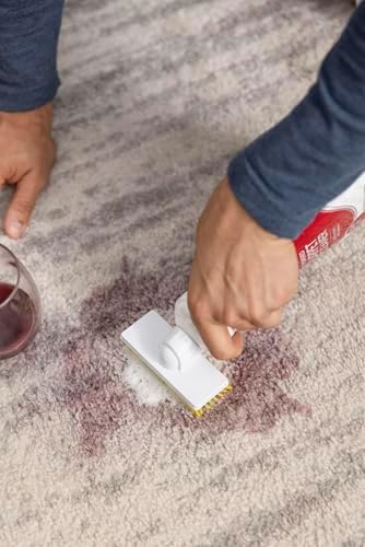 Carbona 2-in-1 Oxy-Powered Carpet Cleaner (13.5 Fl Oz), Spot Cleaner with Dual Sponge & Bristle Applicator for Targeted Cleaning, Fast Formula