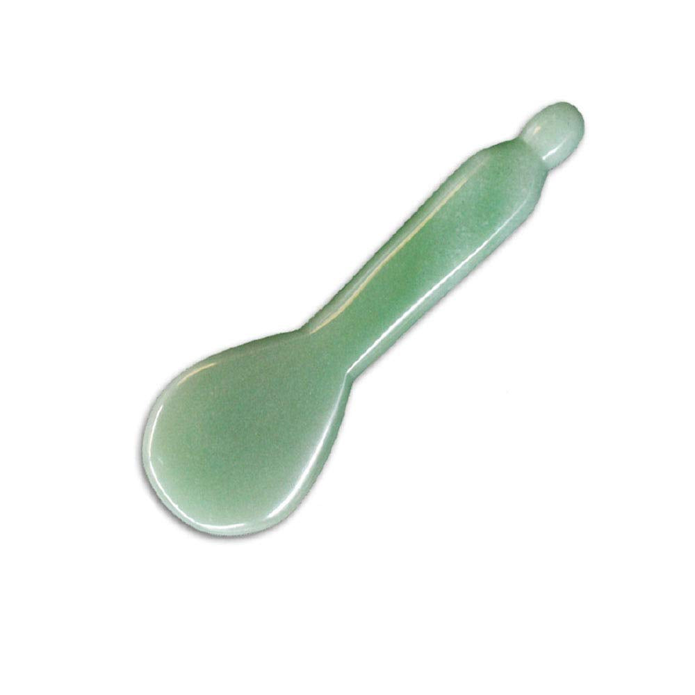 Facial Gua Sha Tool for Chin Massage Tool Natural Jade Stone Gua Sha Board for Face SPA Acupuncture Therapy Trigger Point Treatment
