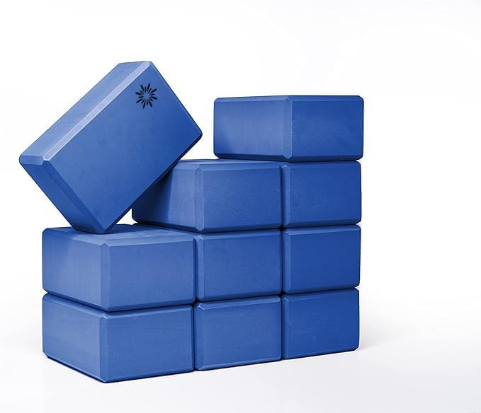 Bulk 4in Foam Yoga Blocks, 10 Pack