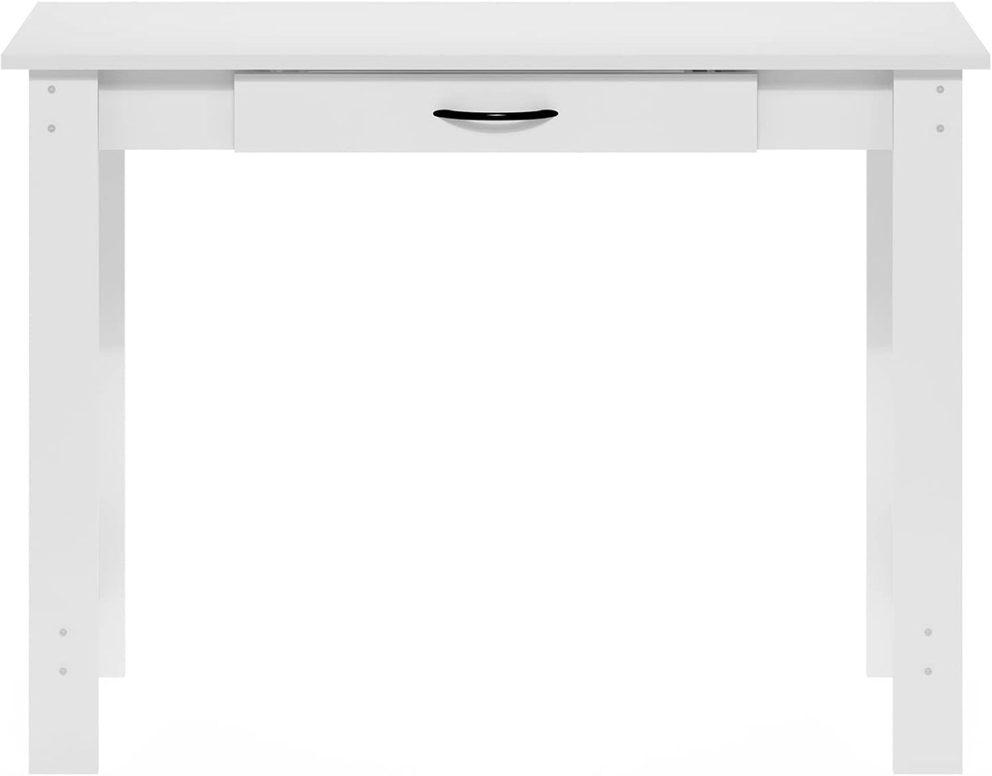 Furinno Jaya Writing Desk with Drawer, White