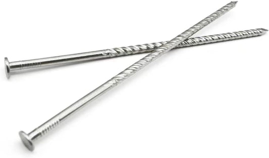 17 Pcs 6-Inch Artificial Turf Stakes, Stainless Steel Spiral Landscape Spikes, Landscape Edging Anchoring Spikes for Paver Edging, Weed Barrier, Artificial Turf Stake, Tent Stakes