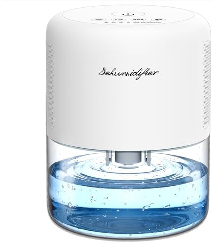 Dehumidifier for Home Small Quiet Dehumidifiers for 44OZ Water Tank Auto Defrost and Shutoff 10 Colors Light 4 Timer Options 3 Modes Portable Dehumidifiers for Bedroom Bathroom Closet RV