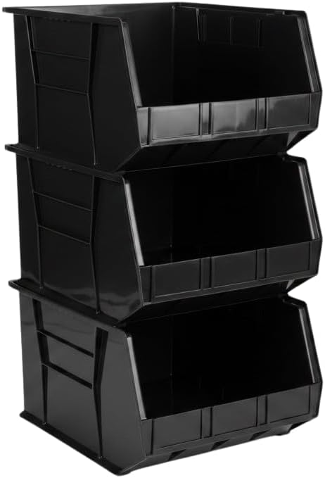 HE HUDSON EXCHANGE 18" x 16.5" x 11" Plastic Stackable Storage Bin, Clear