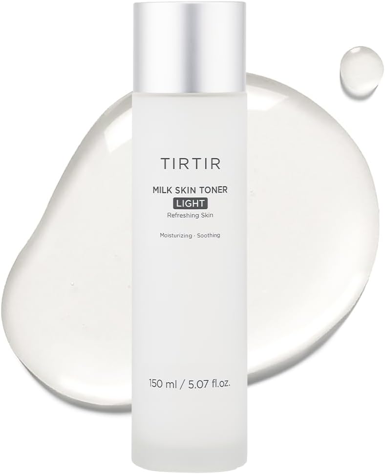 TIRTIR Milk Skin Rice Toner | Deep Moisturizing, Hydrating Toner for face, Niacinamide, Ceramide, Rice Bran Extract, Nature-Oriented Ingredients for Korean Skin Care, Vegan, 1.69 Fl Oz