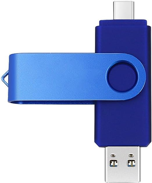 USB Flash Drive 128GB Thumb Drive,USB 2.0 Jump Drive Portable,Pen Drive Metal Swivel,High Speed for Data Storage