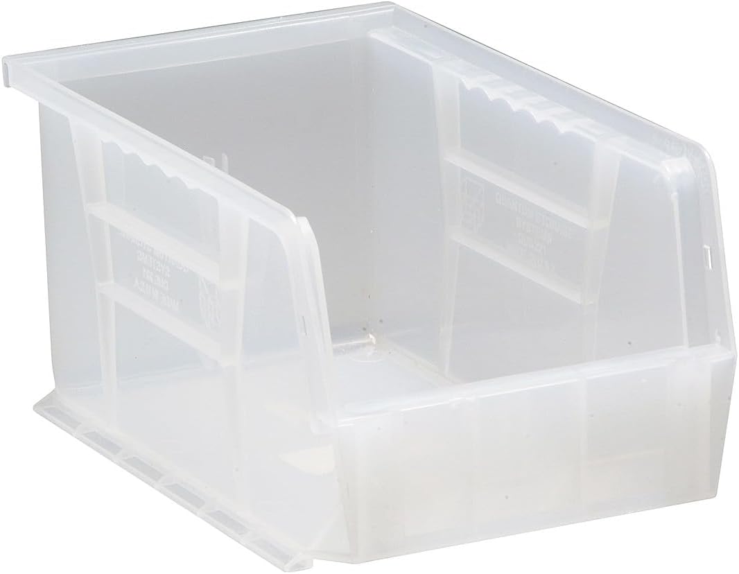 HE HUDSON EXCHANGE 9.5" x 6" x 5" Plastic Stackable Storage Bin, Clear