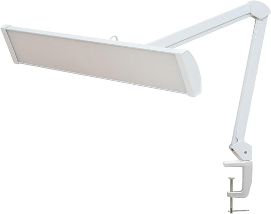 32-Inch LED Architect Desk Lamp with Clamp, 50W 4500LM, White CCT