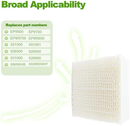 Replacement Filter Fit for Super Wick 1043 Humidifier, Replacement Filter Fit for Essick Air EP9500 EP9700 EP9800 EP9R500 EP9R700 EP9R800 826000 831000 Humidifiers