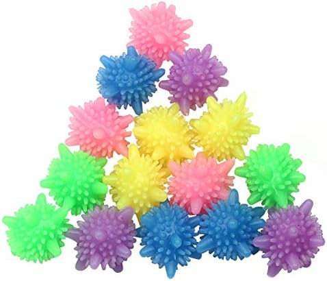 Washer Balls,Reusable Tangle-Free Eco-Friendly Laundry Scrubbing Balls,Solid Colorful Laundry Washing Balls Enhance Your Machine Cleaning Power (15 Pcs)