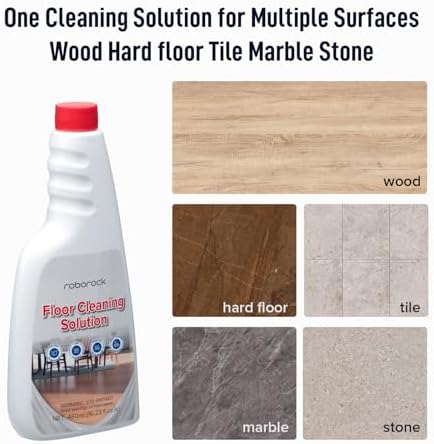roborock Official Floor Cleaning Solution, Floor Cleaner for Hardwood Tile Hardfloor, Compatible Robot Vacuums with Mopping and Wet Dry Vacuum, 16.2 FL OZ, Dilution Ratio 1:200
