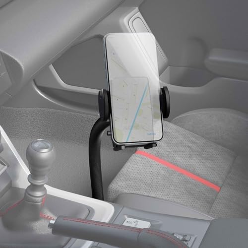 ARKON Mounts - Phone Holder with Car Seat Rail Mount | Car Phone Stand with Flexible 22" Arm | Professional-Grade Durability | Phone Holder For Car | For iPhone, Samsung, Google, Nokia, other phones