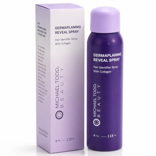 Michael Todd Beauty - Sonicsmooth Hair Identifier Spray - Radiance Reveal Mist for Face Shaving & Dermaplaning - Highlights Peach Fuzz - Collagen-Infused - Nourish & Smooth Skin - All Skin Types - 4oz