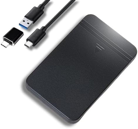 Ezekers Portable 500GB External Hard Drive - USB 3.0 & USB C for PC, Mac, PS5 (Storage Only), PS4, Phone (Android and iPhone 15/16/17) & Xbox - Ultra Fast