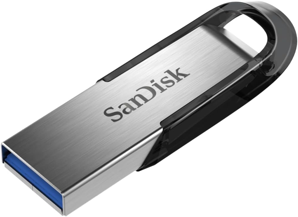 SANDISK 128GB Ultra Flair USB 3.0 Flash Drive, SDCZ73-128G-G46, Black